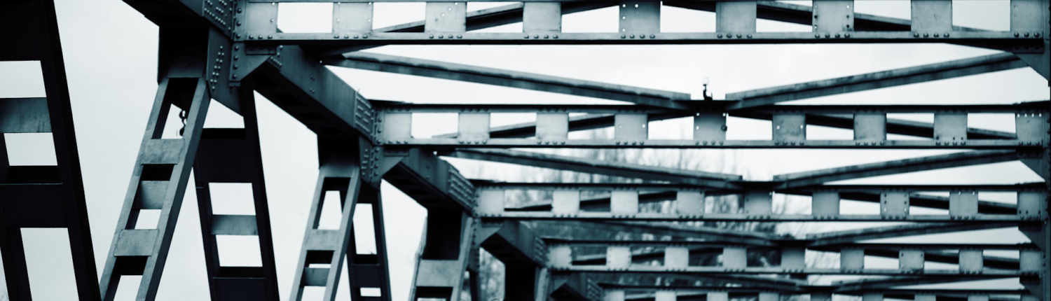 Abstract blue metal architecture background